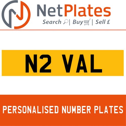 1900 N2 VAL PERSONALISED PRIVATE CHERISHED DVLA NUMBER PLATE For Sale