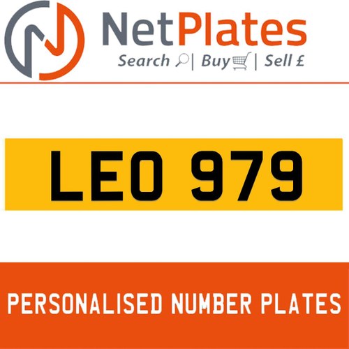 1990 LEO 979 PERSONALISED PRIVATE CHERISHED DVLA NUMBER PLATE For Sale
