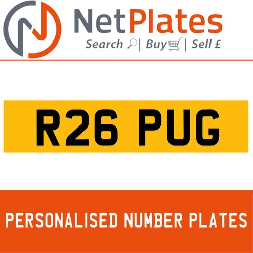 1990 R26 PUG PERSONALISED PRIVATE CHERISHED DVLA NUMBER PLATE For Sale