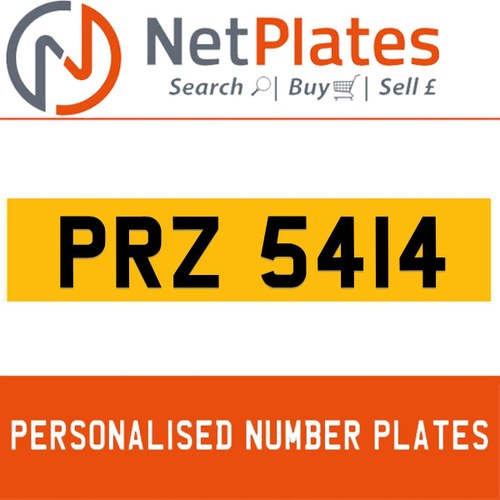 1990 PRZ 5414 PERSONALISED PRIVATE CHERISHED DVLA NUMBER PLATE In vendita