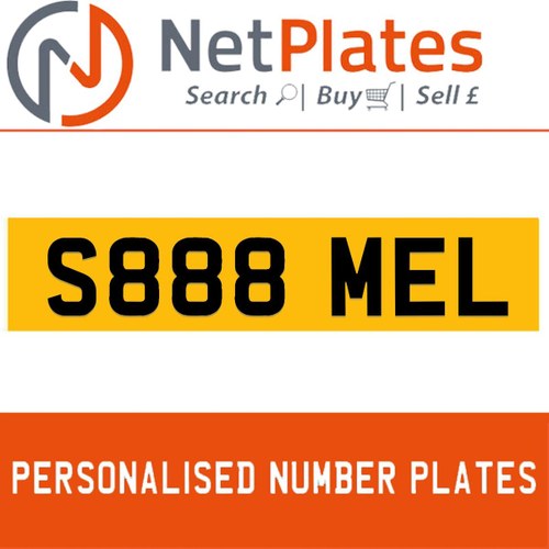 1963 S888 MEL Private Number Plate from NetPlates Ltd In vendita
