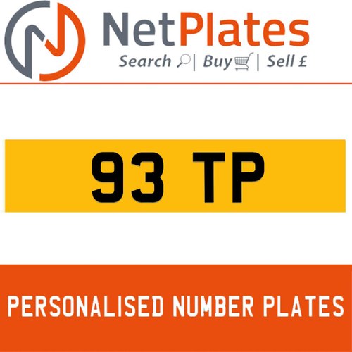 1963 93 TP Private Number Plate from NetPlates Ltd For Sale
