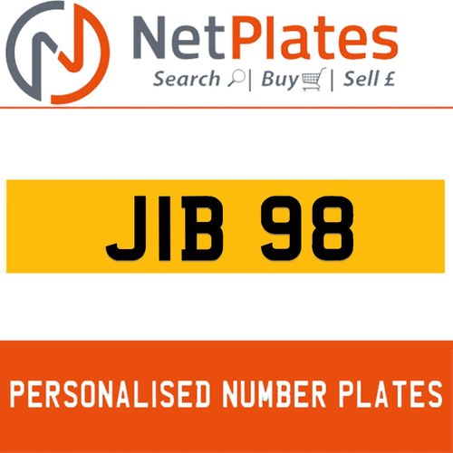 1900 JIB 98 PERSONALISED PRIVATE CHERISHED DVLA NUMBER PLATE For Sale
