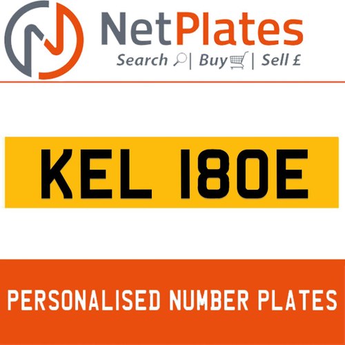 1900 KEL 180E PERSONALISED PRIVATE CHERISHED DVLA NUMBER PLATE For Sale