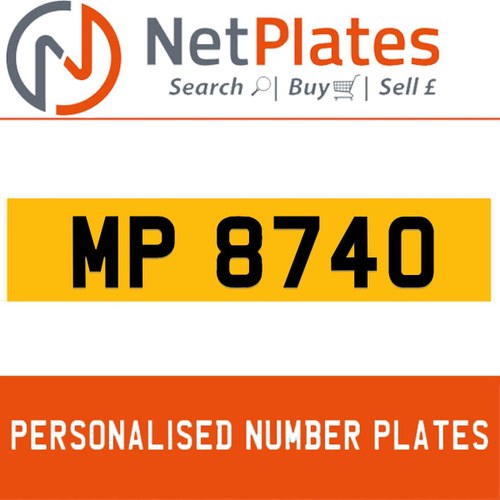 1900 MP 8740 PERSONALISED PRIVATE CHERISHED DVLA NUMBER PLATE In vendita