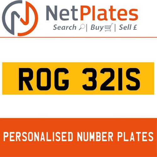 1900 ROG 321S PERSONALISED PRIVATE CHERISHED DVLA NUMBER PLATE For Sale