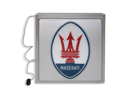 Maserati Illuminated Sign For Sale by Auction