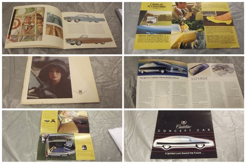 0000 CADILLAC BROCHURES AND MEMORABILIA FOR SALE For Sale