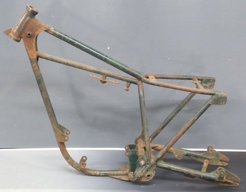 1967 Cotton trials motorcycle frame with V5c For Sale by Auction