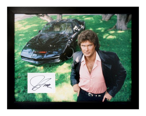 0000 Knight Rider / David Hasselhoff Autograph Presentation In vendita all'asta