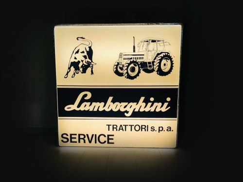 Lamborghini Illuminated Dealership Sign, ca. 1960s In vendita all'asta