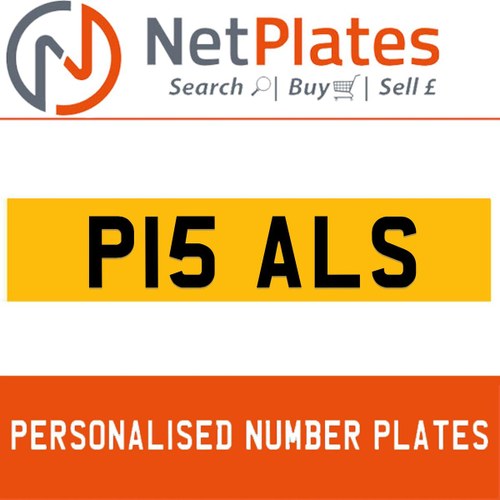 1900 P15 ALS PERSONALISED PRIVATE CHERISHED DVLA NUMBER PLATE In vendita