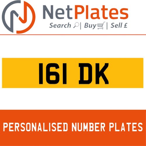 1900 161 DK PERSONALISED PRIVATE CHERISHED DVLA NUMBER PLATE For Sale