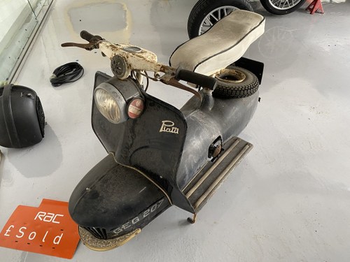 1957 VERY VERY VERY RARE PIATTI SCOOTER,ONLY 30 MILES FROM NEW For Sale