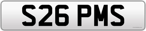 1998 S26 PMS Cherished Number Plate For Sale