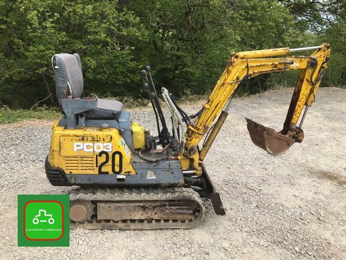 1995 KOMATSU PC03 MICRO DIGGER ALL WORK SEE VIDEO UK DLEIVERY £99 SOLD
