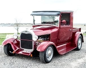 1929 Ford Pickup Truck Custom mods 302 auto Red $32.5k For Sale