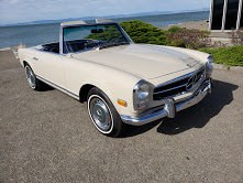 1968 Mercedes 250SL Roadster Convertible Pagoda Ivory Manual $62 For Sale