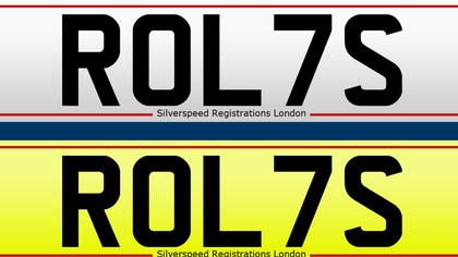 Cracking looking registration for a Rolls Royce!
