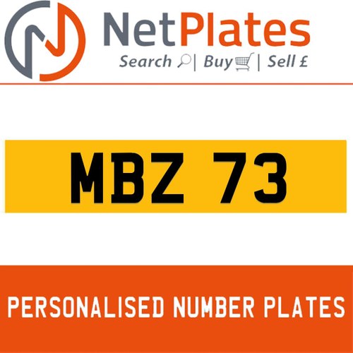1900 MBZ 73 PERSONALISED PRIVATE CHERISHED DVLA NUMBER PLATE In vendita