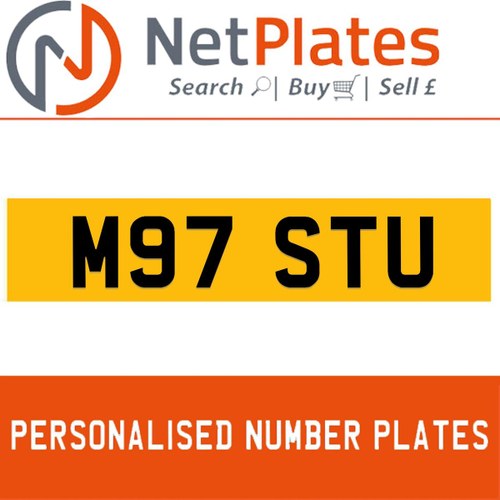 1900 M97 STU PERSONALISED PRIVATE CHERISHED DVLA NUMBER PLATE For Sale
