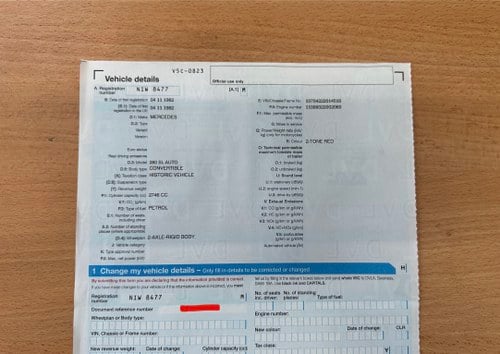 1982 Mercedes-Benz 280SL R107 till salu (bild 183 av 204)