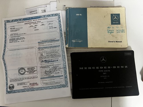 1972 Mercedes Benz 450SL R107 à vendre (picture 123 of 145)