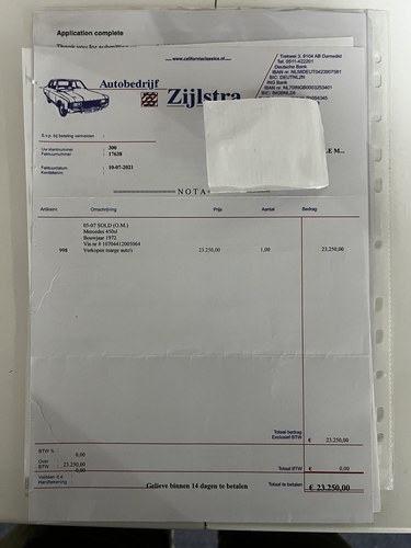 1972 Mercedes Benz 450SL R107 à vendre (picture 137 of 145)