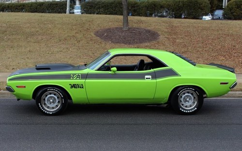 1970 Dodge Challenger T/A 340 6-pack Rare Green Auto $79.9k In vendita