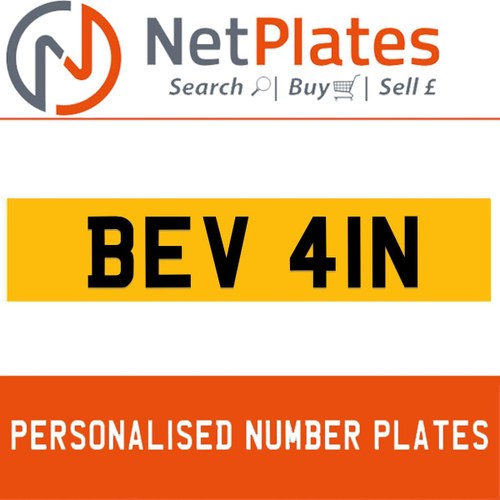1900 BEV 41N Private Number Plate from NetPlates Ltd For Sale