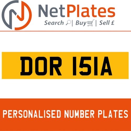 1900 DOR 151A Private Number Plate from NetPlates Ltd For Sale