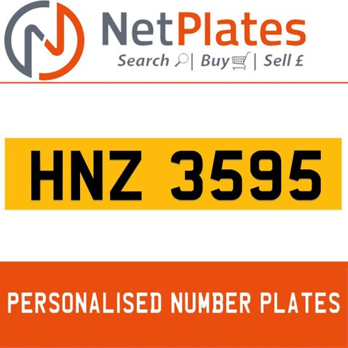 1900 HNZ 3595 Private Number Plate from NetPlates Ltd For Sale
