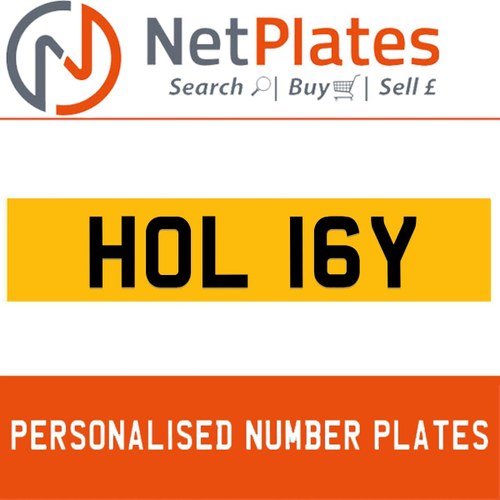 1900 HOL 16Y Private Number Plate from NetPlates Ltd For Sale
