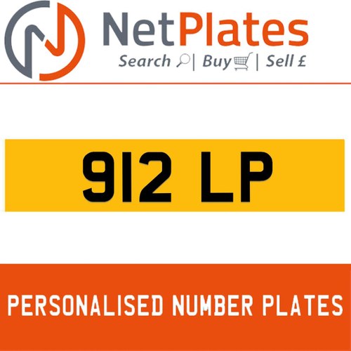 5000 912 LP PERSONALISED PRIVATE CHERISHED DVLA NUMBER PLATE For Sale