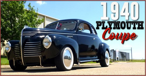 1940 Plymouth P-10 Coupe many cool mods Fun Show $21.3k For Sale