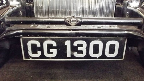 0000 CG 1300    PRIVATE REGISTRATION PLATE SOLD