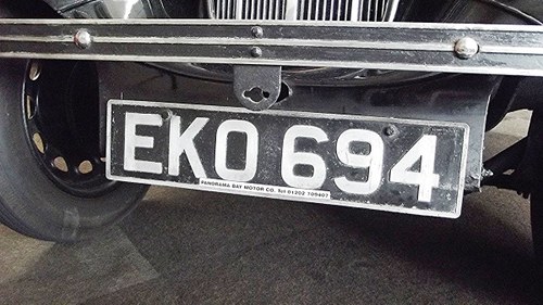 0000 EKO 694 PRIVATE REGISTRATION PLATE VENDIDO