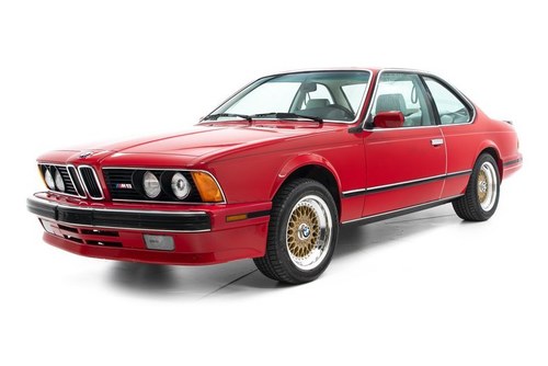 1988 BMW M6 Coupe Sunroof Manual Red(~)Tan driver $39.9k In vendita