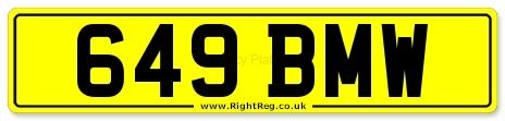 1902 BMW Private Number Plate: 649 BMW For Sale