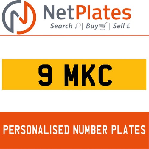 1900 9 MKC PERSONALISED PRIVATE CHERISHED DVLA NUMBER PLATE In vendita