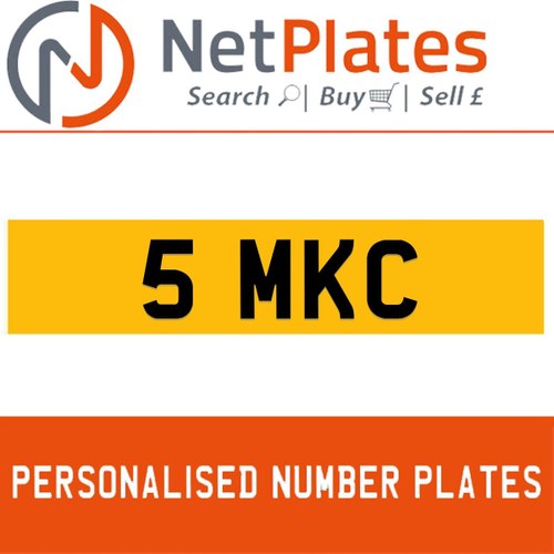 1900 5 MKC PERSONALISED PRIVATE CHERISHED DVLA NUMBER PLATE For Sale