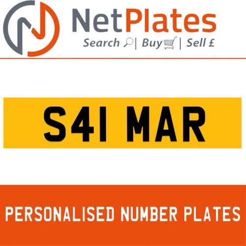 1900 S41 MAR Private Number Plate from NetPlates Ltd For Sale