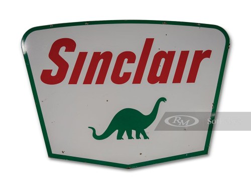 Sinclair Double-Sided Porcelain Sign For Sale by Auction