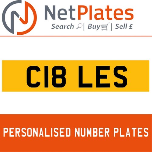 1900 C18 LES Private Number Plate from NetPlates Ltd For Sale