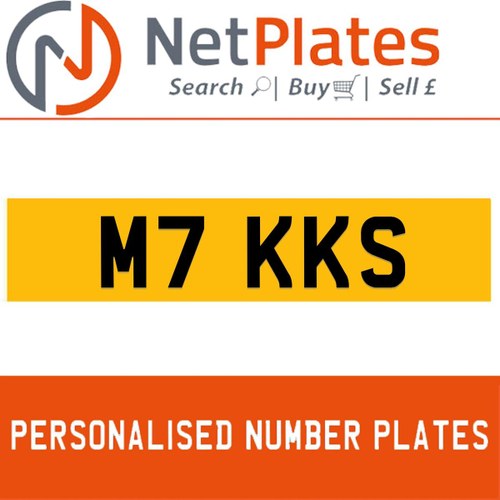 1900 M7 KKS Private Number Plate from NetPlates Ltd In vendita