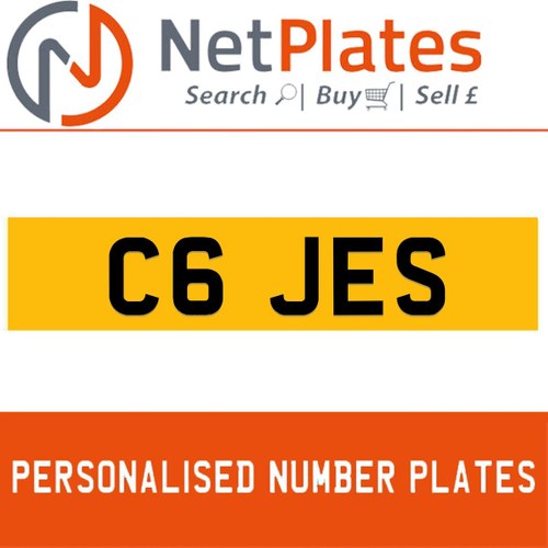 1900 C6 JES Private Number Plate from NetPlates Ltd In vendita