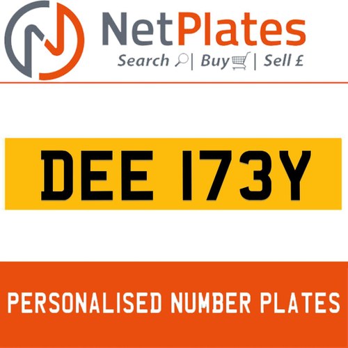 1900 DEE 173Y Private Number Plate from NetPlates Ltd For Sale