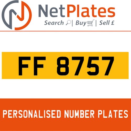 1900 FF 8757 Private Number Plate from NetPlates Ltd In vendita