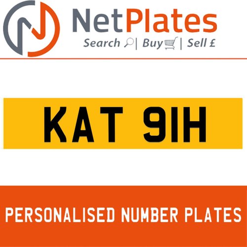 1900 KAT 91H Private Number Plate from NetPlates Ltd In vendita
