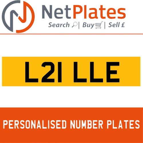 1900 L21 LLE Private Number Plate from NetPlates Ltd In vendita